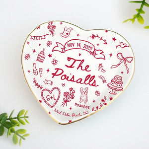 Custom Wedding Gift,Personalized Wedding Gift with Names,Date&Location Ornament for Bride and Groom,Coupke Gift,Engagement Gift,Newedly Gift