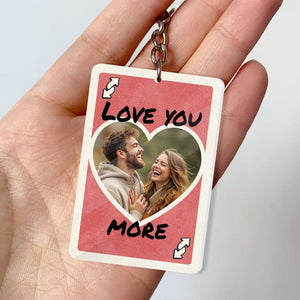 Personalized Photo Keychain, Valentine's Day Gift For Her , Couple Gift, Valentine's Day Gift For Him Boyfriend Gift, Girlfriend Gift