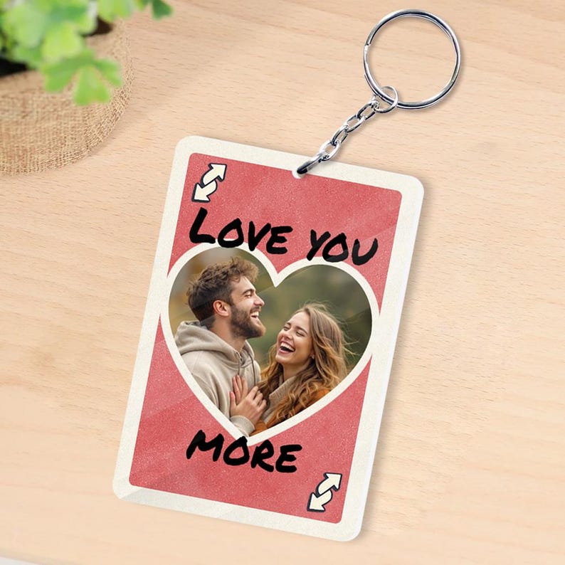 Personalized Photo Keychain, Valentine's Day Gift For Her , Couple Gift, Valentine's Day Gift For Him Boyfriend Gift, Girlfriend Gift