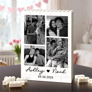 Personalized Photo Building Block Puzzle: Photo Building Blocks for Couples, Personalized Photo Block Puzzles, Anniversary Gift, Valentnes Gift for Him Her Boyfriend G-friend
