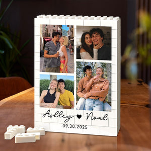 Personalized Photo Building Block Puzzle: Valentine's Day Gift