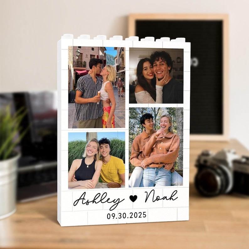 Personalized Photo Building Block Puzzle: Valentine's Day Gift