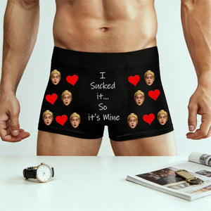 Personalized Face Boxers, Custom Photo Underwear for Him, Photo Anniversary Gift, Valentines Gifts for him,Face Boxer Briefs for Him