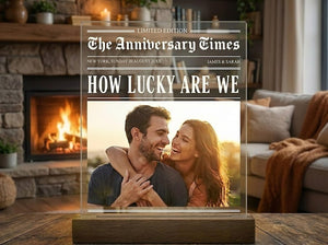 Personalized Couple Photo Led Night Light Lamp, Valentine's Day Gift for Couple, Anniversary Gift, Romantic Gift, Couple Name LED Lamp Gift