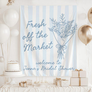 Fresh off the Market Banner, Fresh off the Market Bridal Shower Backdrop, Market Bridal Shower Decor, Shes Off the Market Sign