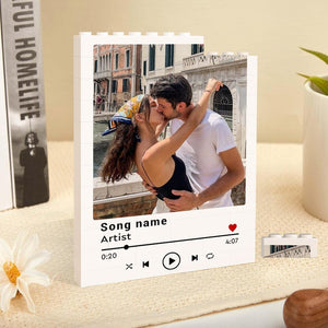 Custom Couple Photo Building Block, Valentines Gift For Him Her, Custom Song Gift For Couple, Boyfriend Gift, Anniversary Gift For Husband