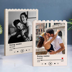 Custom Couple Photo Building Block, Valentines Gift For Him Her, Custom Song Gift For Couple, Boyfriend Gift, Anniversary Gift For Husband