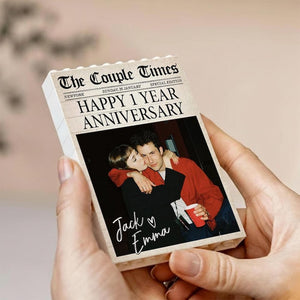 Personalized Photo Building Blocks For Couples, Gamer Boyfriend Valentines Day Gift, Custom Couple Magazine Puzzle Block, Anniversary Gifts