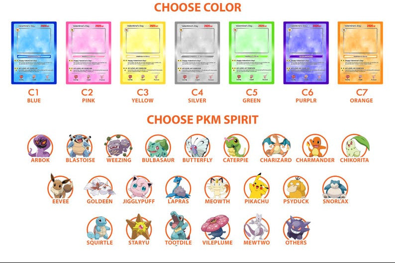 Personalized PKM Valentine s Day Card, Custom Anime Photo Card, Game Couple Card Acrylic Blocks, Valentine Gift, Gift for Game Couples