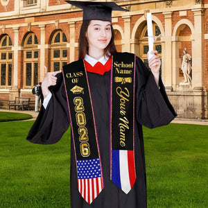 Custom Photo Graduation Stole: Personalized Class of 2026 Sash, Gift for Graduates