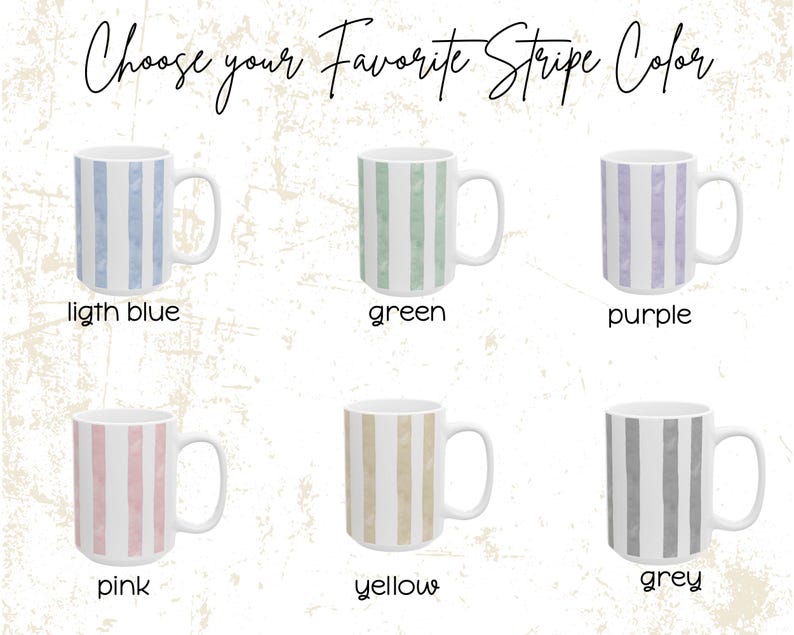 Personalized Baby Face Photo Mug: Stripe Baby Picture Cup, New Grandparents Mug Keepsake, New Mom Dad Coffee Gift