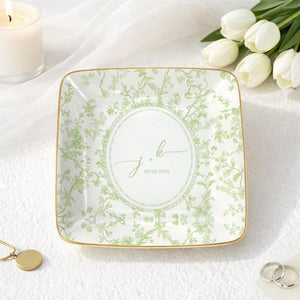 Personalized Wedding Gift for Couple, Engagement Gift, Custom Locked Ring Dish, Sentimental Gift for Bride, Handmade Custom Ring Holder Gift