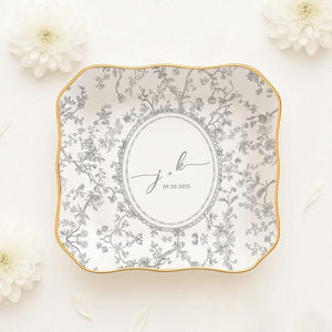 Personalized Wedding Gift for Couple, Engagement Gift, Custom Locked Ring Dish, Sentimental Gift for Bride, Handmade Custom Ring Holder Gift