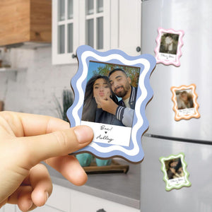 Custom Couple Photo Frame Fridge Magnet, Personalized Couple Portraid Keepsake, Anniversary Gift, Picture Couples, Valentine's Day Gift