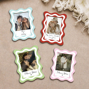 Custom Couple Photo Frame Fridge Magnet, Personalized Couple Portraid Keepsake, Anniversary Gift, Picture Couples, Valentine's Day Gift