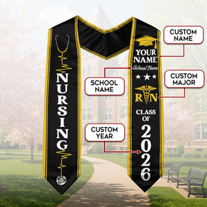 Customized Nursing Stole, Nursing Graduation Stole, RN Stole Nursing Stole Graduation 2026, Nursing Graduation, Nursing Stole Graduate 2026