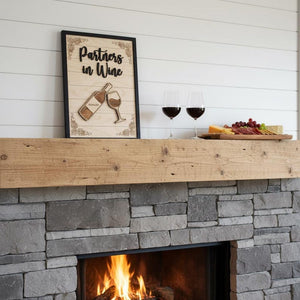 Personalized Partners In Wine Wooden Sign Custom Names Anniversary Gift For Couple Wine Lover Wall Art Decor Wine Bottle And Glass Plaque