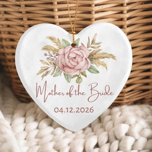 Personalized Gift for Mother of the Bride, Custom Ornament from Bride, Gift From Daughter, Wedding Keepsake for Mom, Mother's Day Gifts