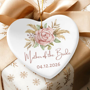 Personalized Gift for Mother of the Bride, Custom Ornament from Bride, Gift From Daughter, Wedding Keepsake for Mom, Mother's Day Gifts