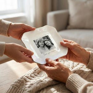 Custom Photo Trinket Tray, Photo Gift for Mom, Personalized Ring Dish, Jewelry Storage Tray, Mother of the Bride Gift, Photo Keepsake