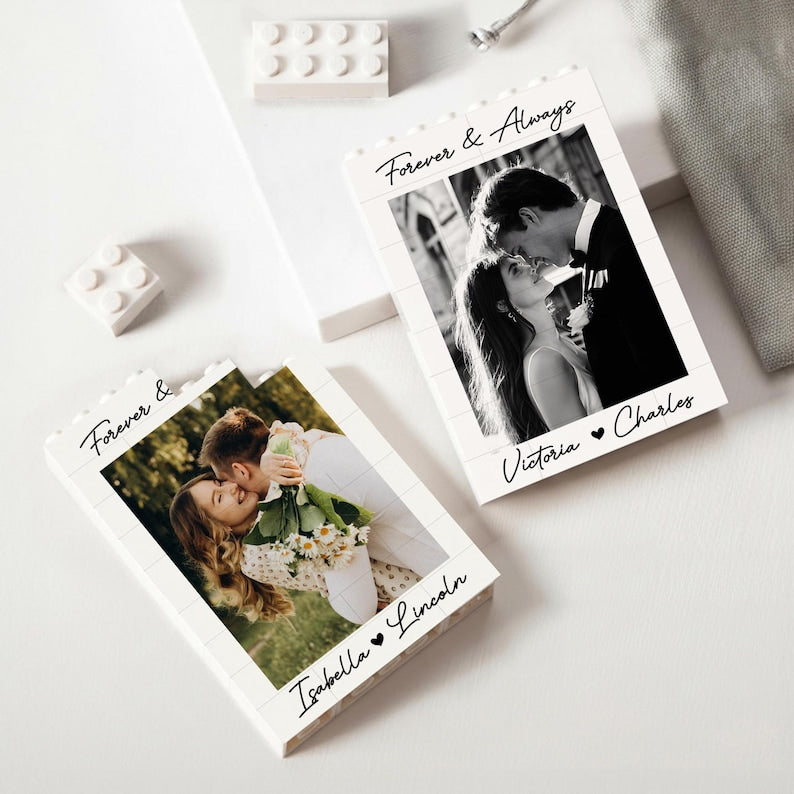 Custom Photo Building Blocks for Couples, Valentines Gift for Boyfriend, Husband, Couple Gifts, Anniversary Gift for Him, Puzzle Gift