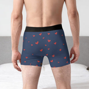 Personalized Cartoon Boxer Briefs, Funny Valentine's Day Gift, Custom Mens Underwear with Names