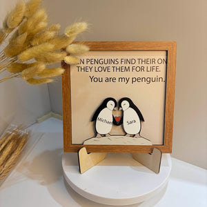 Personalized Penguin Couple Romantic, Penguin Gifts, Personalised You_re My Penguin, Gift For Him, Her, Gift for Girlfriend, Boyfriend Gifts