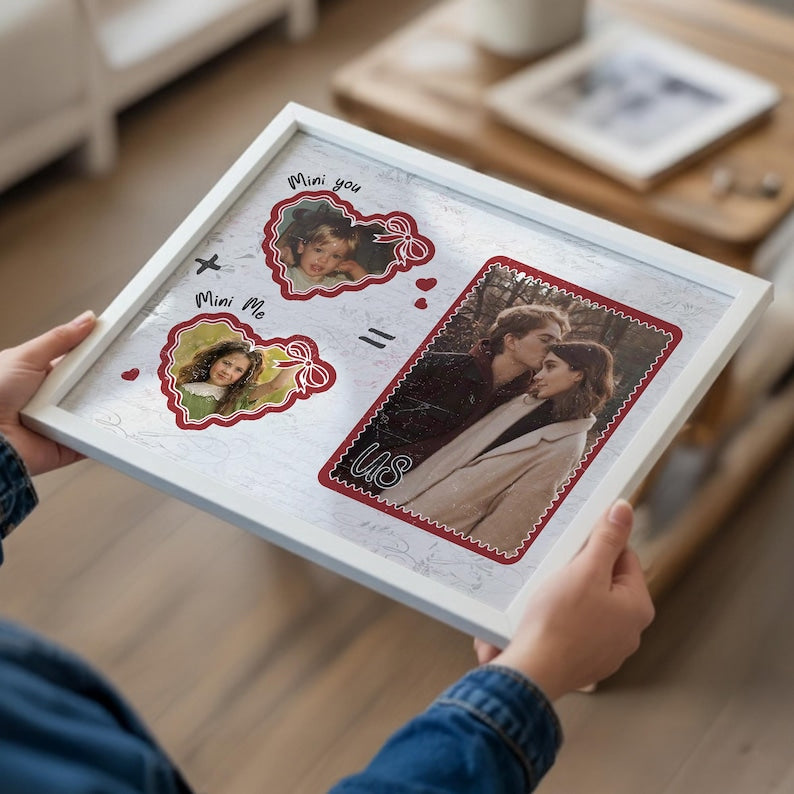 Personalized Valentines Gifts For Boyfriend, Custom Photo Canvas Anniversary Gift for Him Her