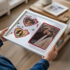 Personalized Valentines Gifts For Boyfriend, Custom Photo Canvas Anniversary Gift for Him Her