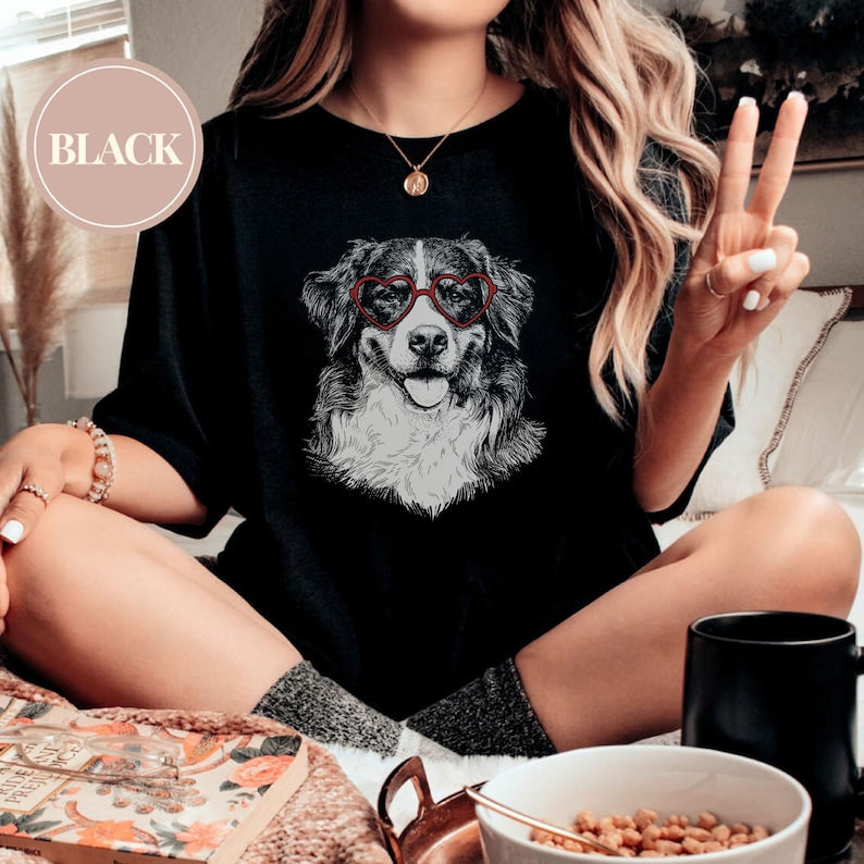 Custom Valentine Pet Shirt, Personalized Pet Tee for Valentine Day, Valentines Gift for Pet Lover, Cat Mom Gift, Dog Mom Gift. Pet Gift