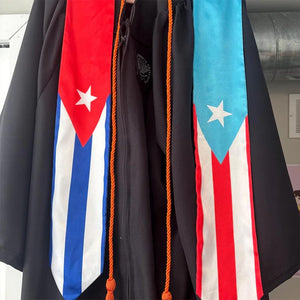 Custom Mixed 2/3/4 Flag Graduation Stole,Personalized Gifts for Student,Custom Graduation Sash for Friends,Custom Class of 2026 Flag Stole
