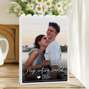 Personalized Couple Photo Building Block, Valentines Day Gift for Him, Couple Photo Puzzle Gift, Gift For Boyfriend Husband