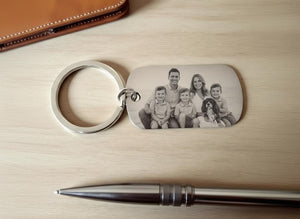 Photo Keyring Personalised Mother's Day Gift Nanny Stainless Steel - Custom Family & Couple Gift Nanna Keepsake Custom Present