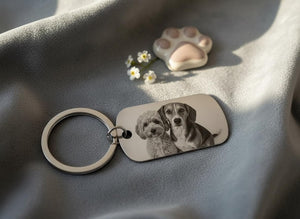 Photo Keyring Personalised Mother's Day Gift Nanny Stainless Steel - Custom Family & Couple Gift Nanna Keepsake Custom Present