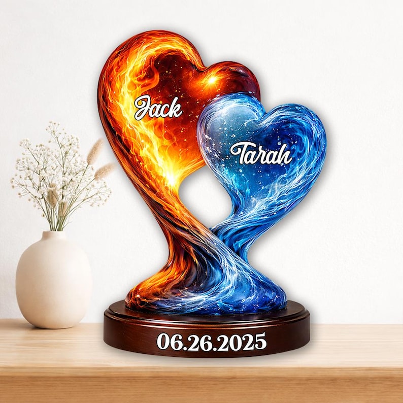 Personalized You & Me We Got This Couple Plaque Custom Couple Heart Shaped Plaque Anniversary Gift Wedding Valentine Gift For Him Her Couple