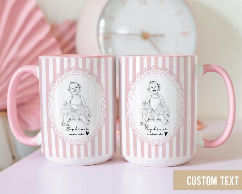 Personalized Mom Mug,Custom Mama Coffee Cup Gift For New Mom Or Mom To Be, Baby Shower Or Mothers Day Gift,mom birthday gift,New Parent Gift