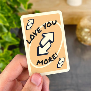 Love You More Reverse Card, Personalized Photo Wallet Card, Valentines Day Gift, Wedding Anniversary Gift for Husband, Gift Partner