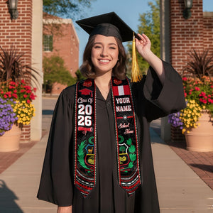 Personalized Peruvians American Flag Graduation Sash 2026, Peru Graduation Stole Custom, Peruvians Graduation Sash 2026, Graduation Gifts