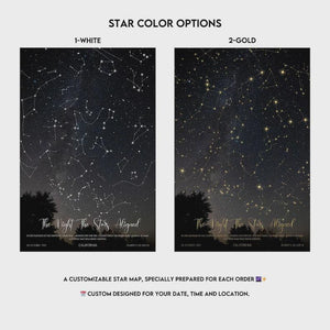 Star Map Music Fridge Magnets: Custom The Night We Met Couple Gift, Romantic Keepsake