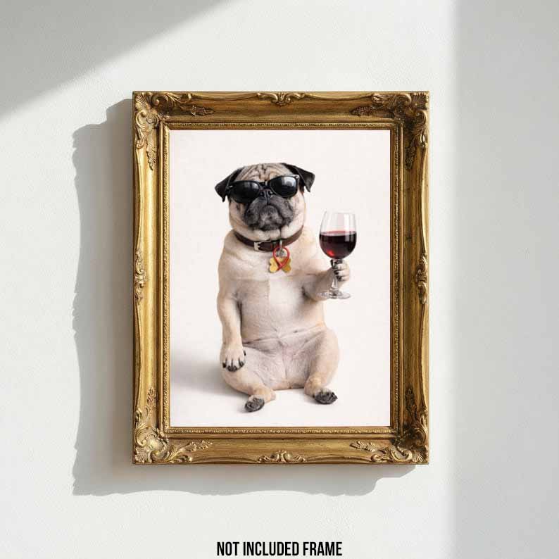 The Good Life - Personalized Poster Custom Pet Photo Canvas & Poster Print Funny Pet Portrait, Gift for Pet Lovers