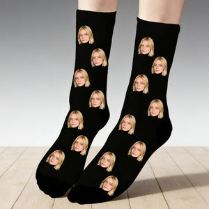 Custom Face Socks With Text,Custom Face Socks,Personalized Photo Socks,Custom Couple Socks,Face On Socks,Valentines Gifts for Best Dad Ever