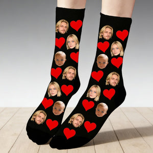 Custom Face Socks With Text,Custom Face Socks,Personalized Photo Socks,Custom Couple Socks,Face On Socks,Valentines Gifts for Best Dad Ever