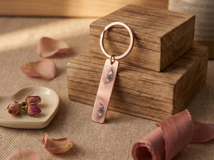 Custom Eye Photo Keychain Personalized Gifts for Him, Stainless Steel Keychain, Boyfriend Gifts for Him, Long-Distance Relationships Gift