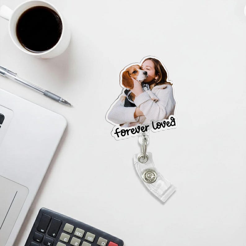Custom Photo Badge Reel, Personalized Retractable ID Holder