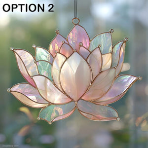 Sacred Lotus Suncatcher Acrylic for Peaceful Home