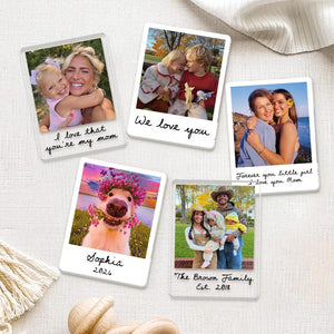 Custom Photo Magnet: Mother's Day Gift For Mom, Grandma, Family Photo Magnet, Grandma And Kids Photo Magnet, Mom And Daughter Gift