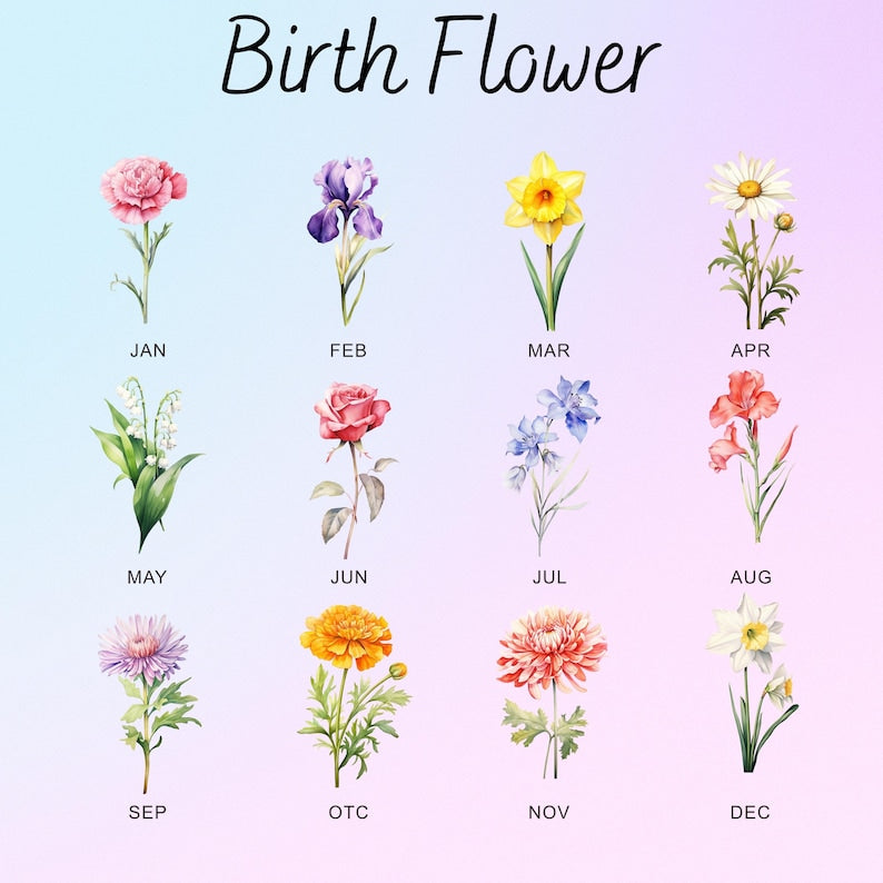 Personalized Floral Bookmark for Women/ Unique Birth Flower Bookmark/ Bookmark Gift/ Bridesmaid Gift/ Valentines Day Gifts/ Friends Gift
