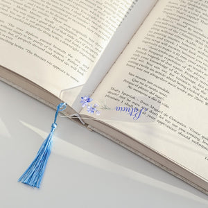 Personalized Floral Bookmark for Women/ Unique Birth Flower Bookmark/ Bookmark Gift/ Bridesmaid Gift/ Valentines Day Gifts/ Friends Gift