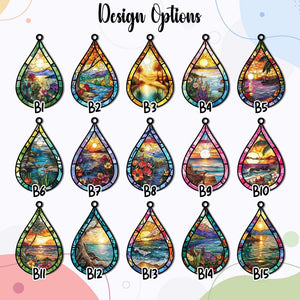 Custom Cat Memorial Acrylic Suncatcher With Name And Date, Personalized Teardrop Dog Memorial Suncatcher , Engraved Cat Lovers Gifts, Cat Loss Gift