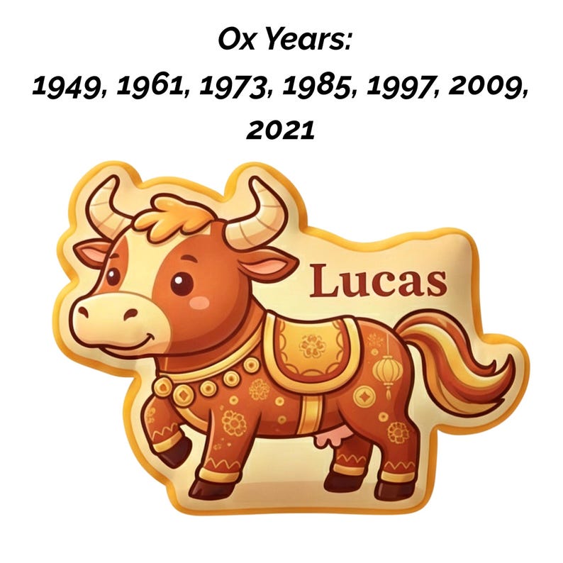 Personalized Horse Pillow Chinese New Year Zodiac Plush Custom Name Lunar Festival Decor Kids Room Gift for Lunar Near Year